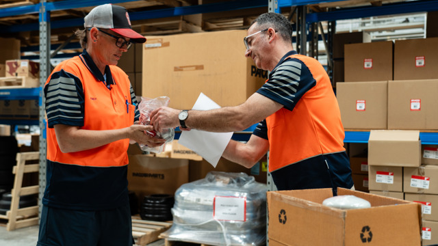 Parts Support Across WA, NT and TAS