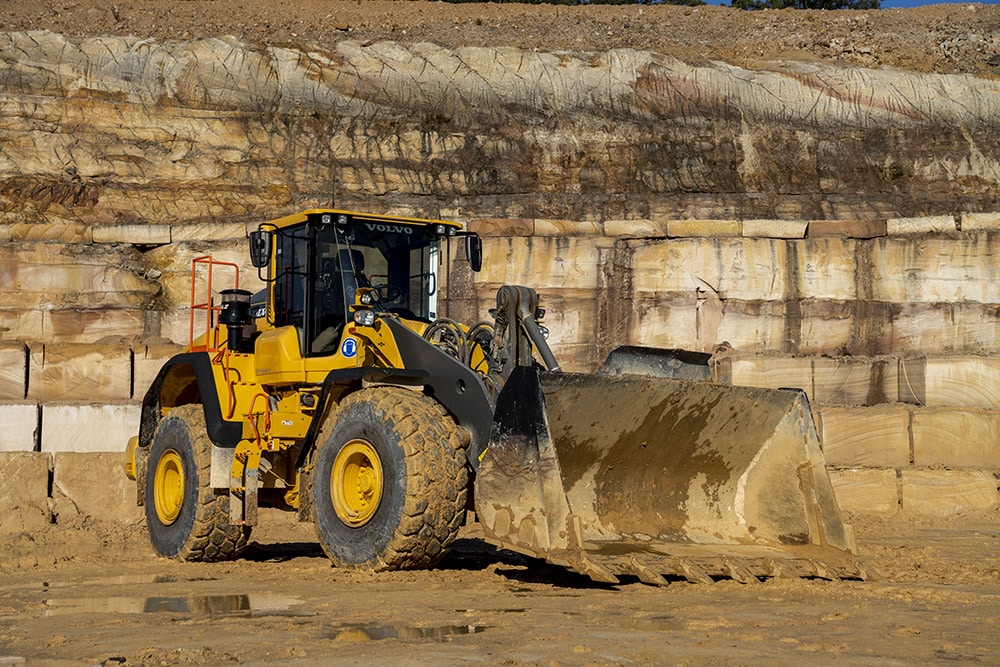 loader truck at a worksite