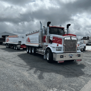 Hazell Brothers Kenworth T659 Handover - CJD Equipment Tasmania
