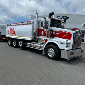 Hazell Brothers Kenworth T659 Handover - CJD Equipment Tasmania
