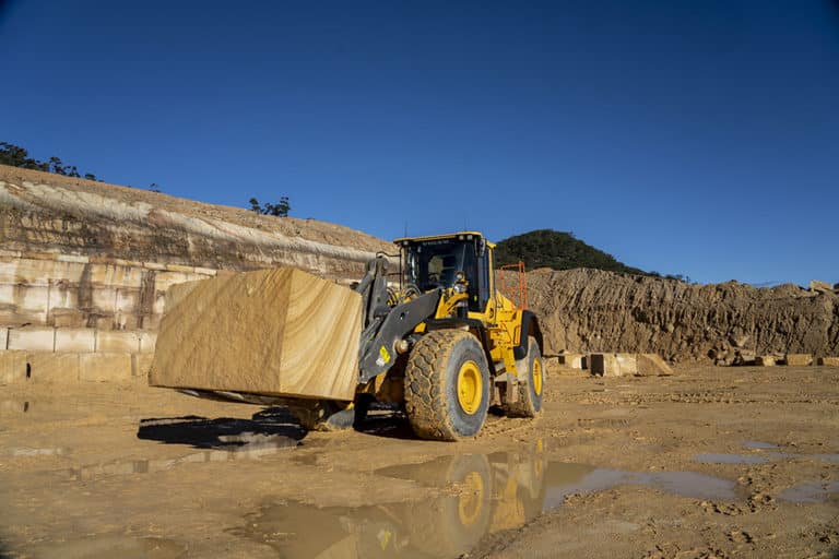 loader truck at a quarry