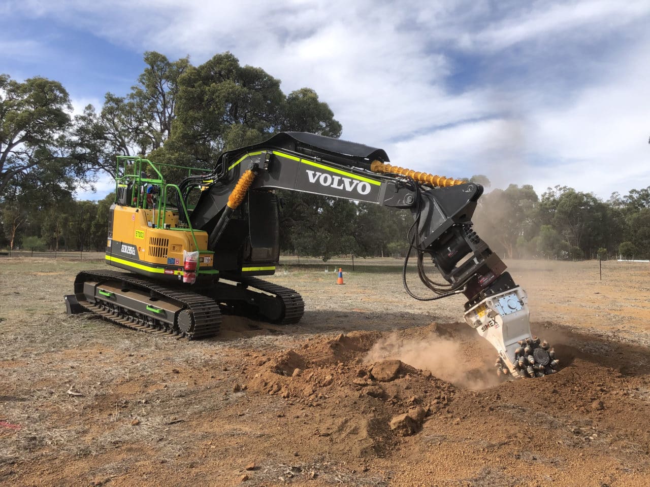 CJD Equipment grinds away for custom excavation creation 3
