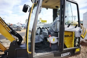 The cab of the E660FL Excavator from SDLG